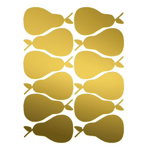 Peren goud muurstickers