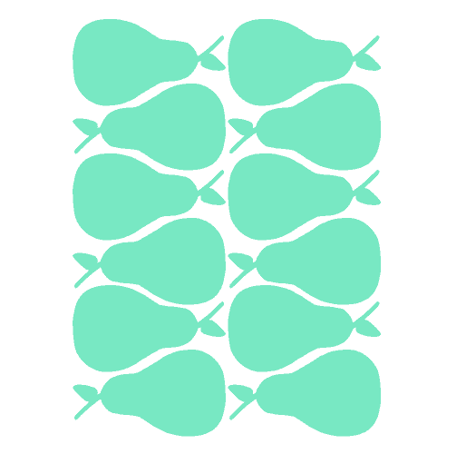 Peren mint muurstickers