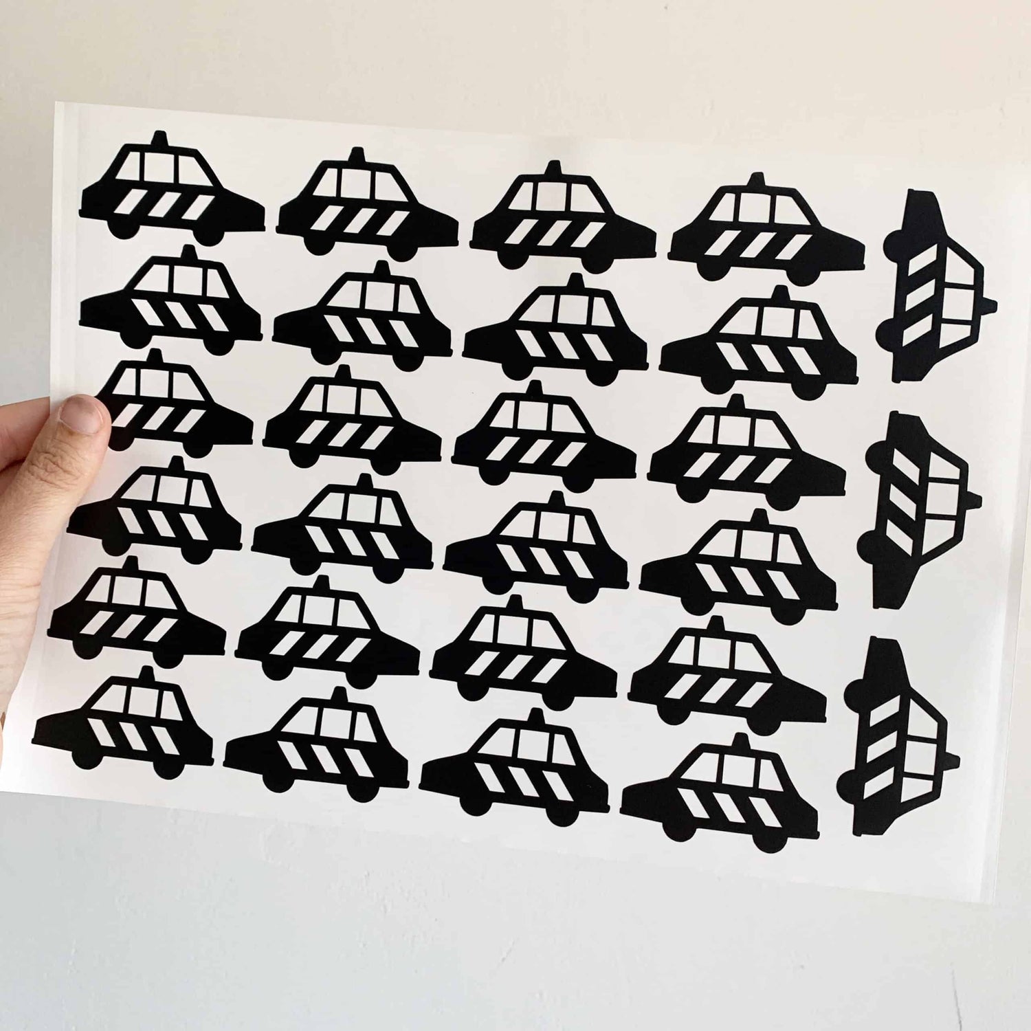 politieauto muursticker