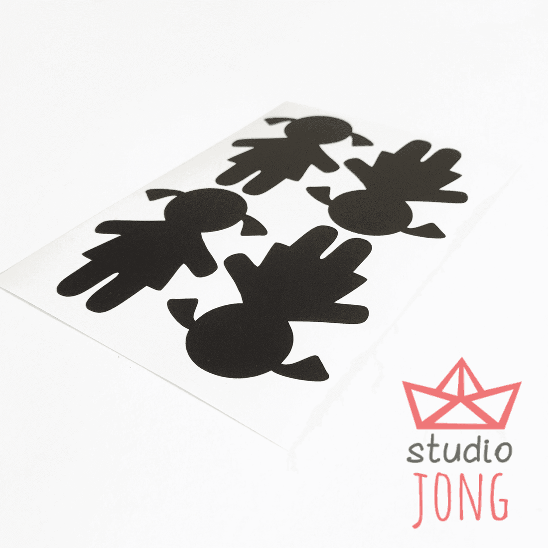 Opruimstickers poppen