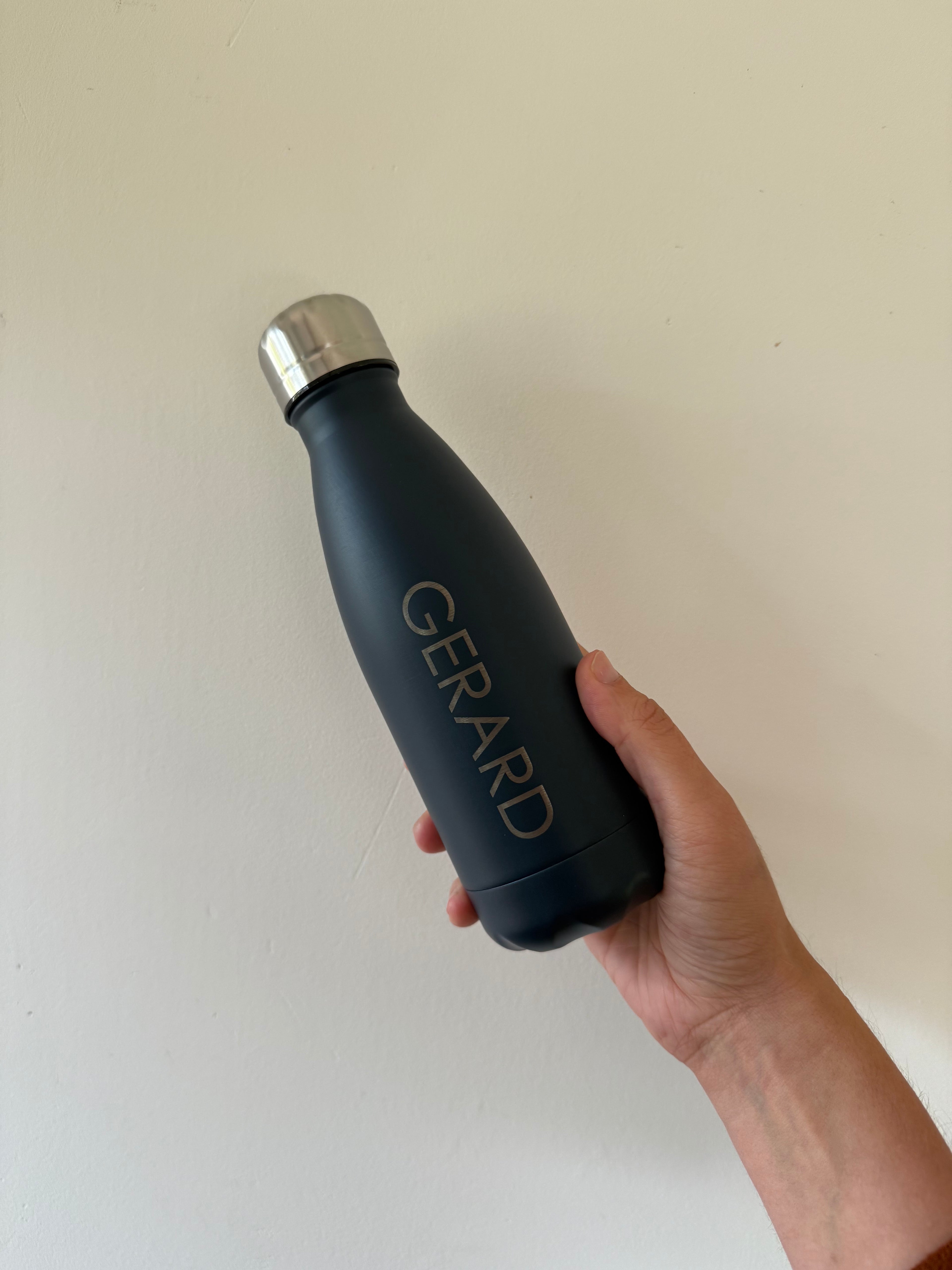 Rvs drinkfles 400ml met naam