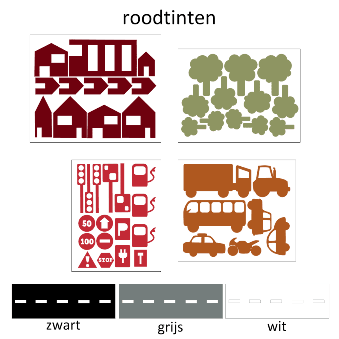 sticky roads voordeelset vloersticker