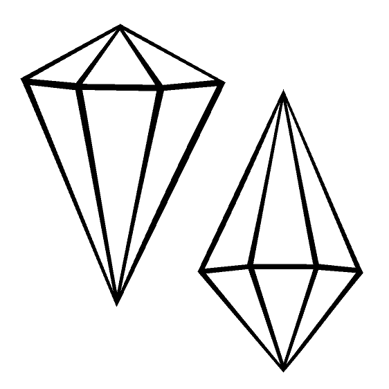 Set himmeli raamstickers ruit en diamant