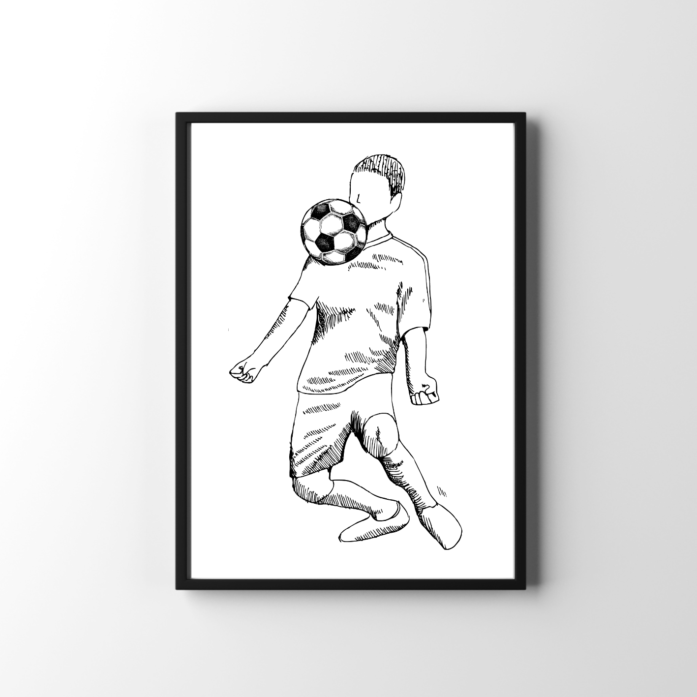 Voetbal poster kinderkamer - voetballer