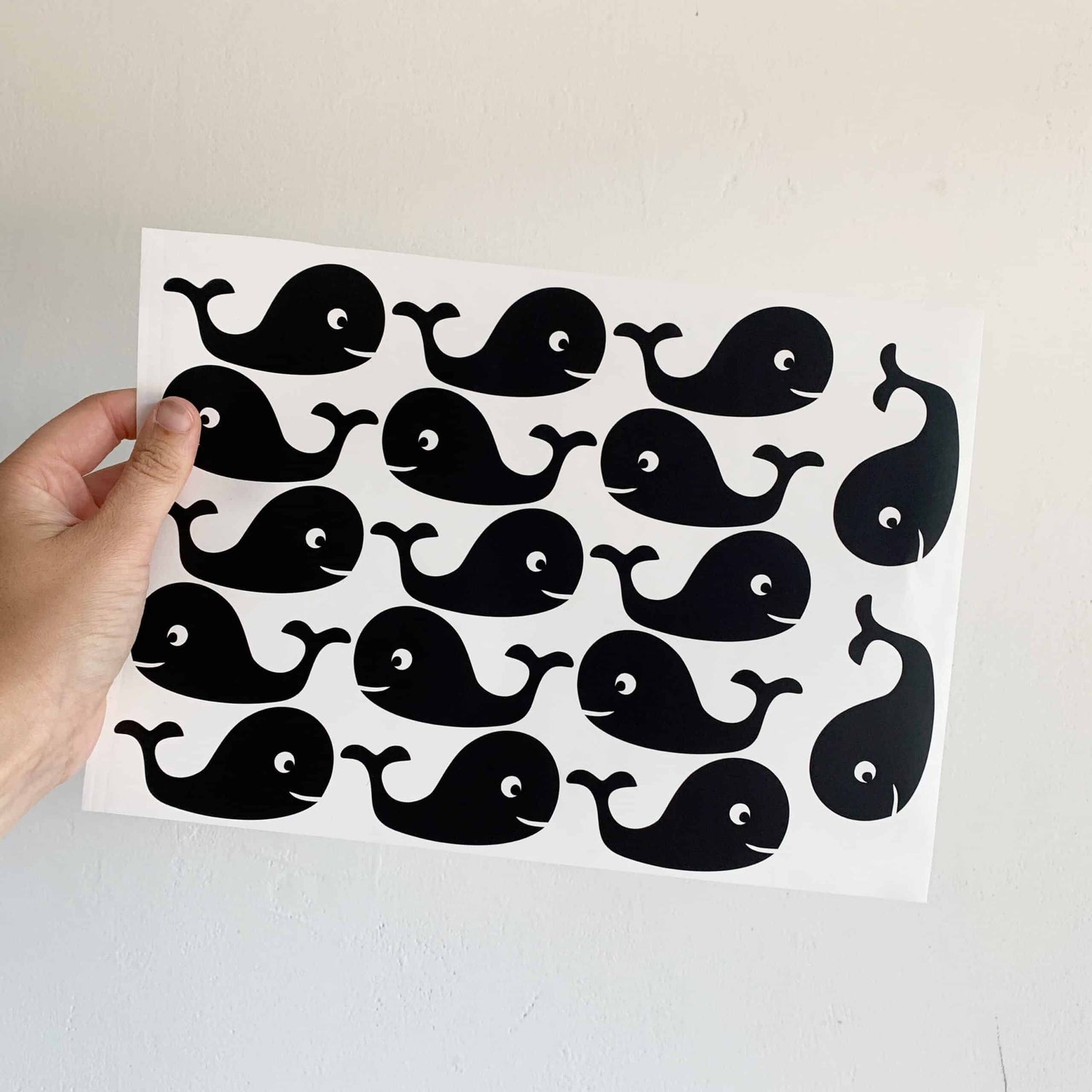 walvis muursticker