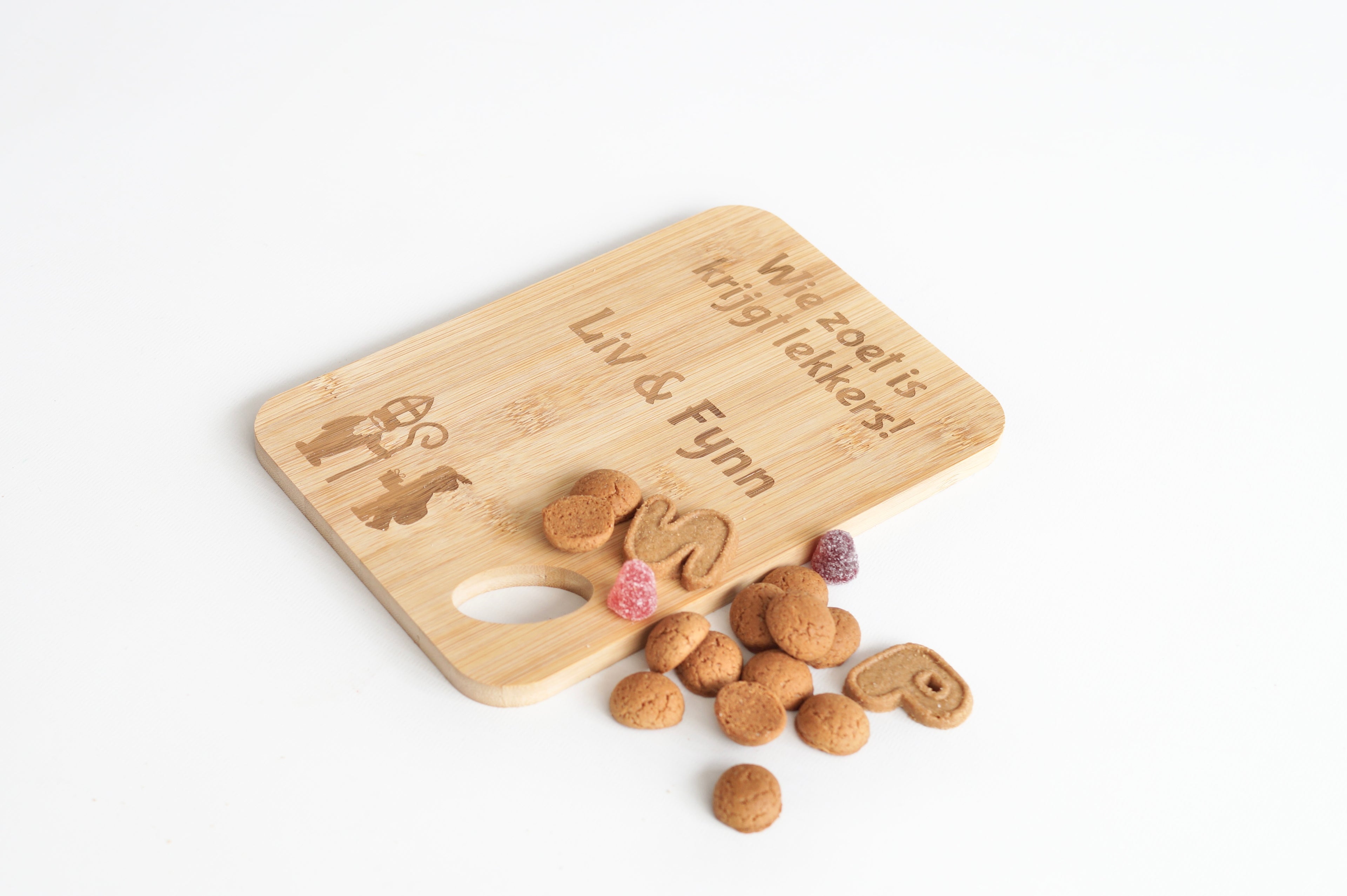 Wie zoet is krijgt lekkers borrelplankje