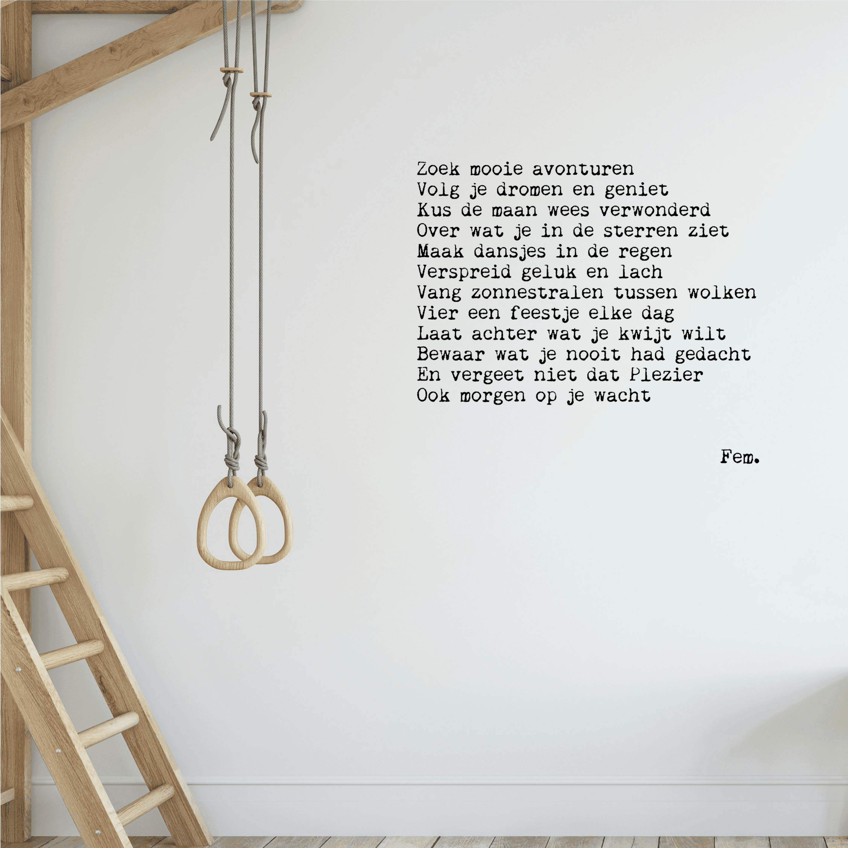 Papierpleziertjes muursticker &
