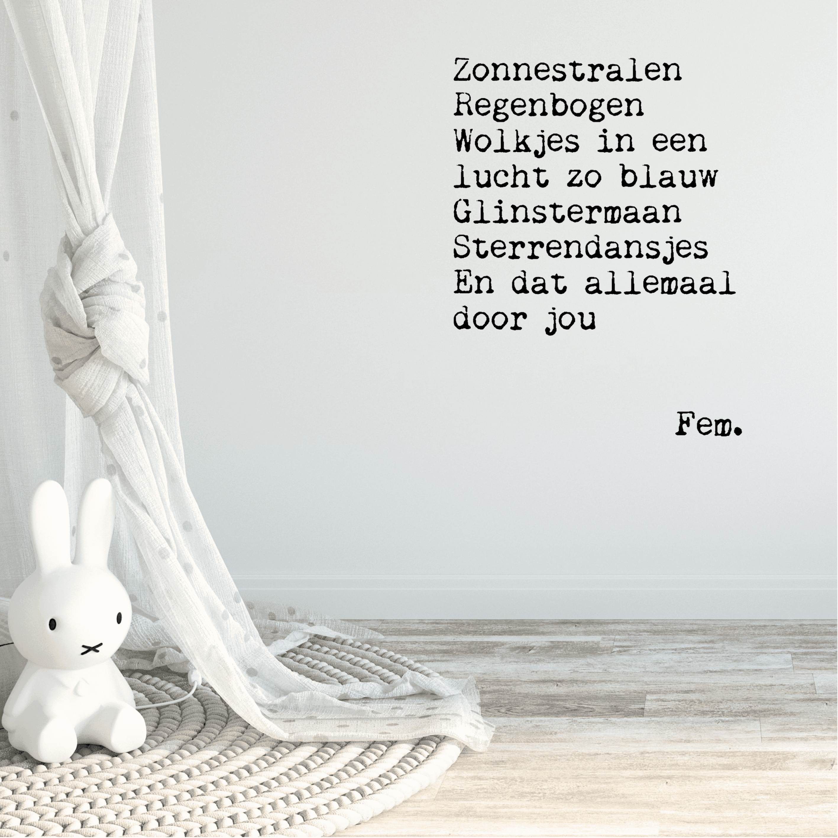 Papierpleziertjes muursticker &