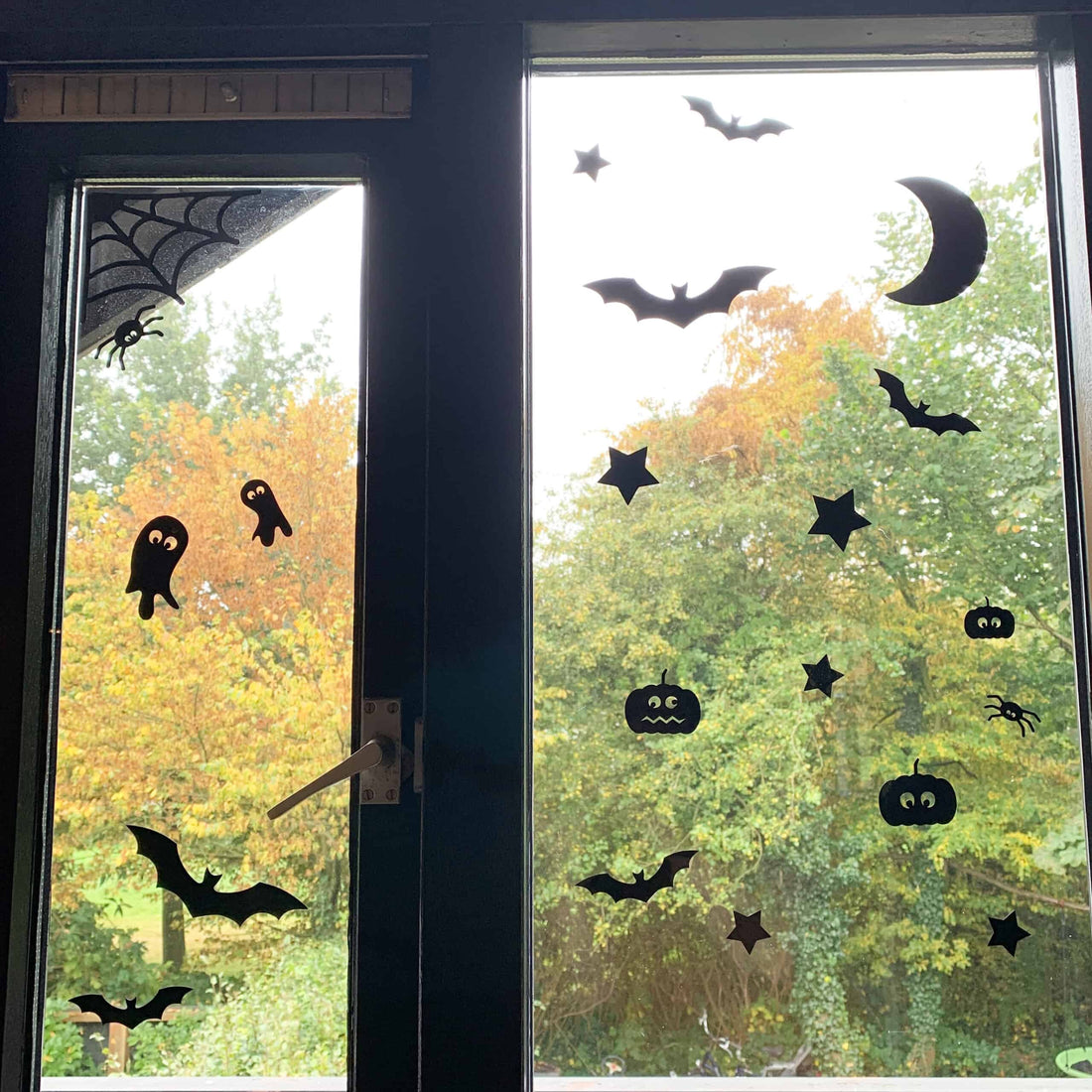 halloween herbruikbare raamstickers