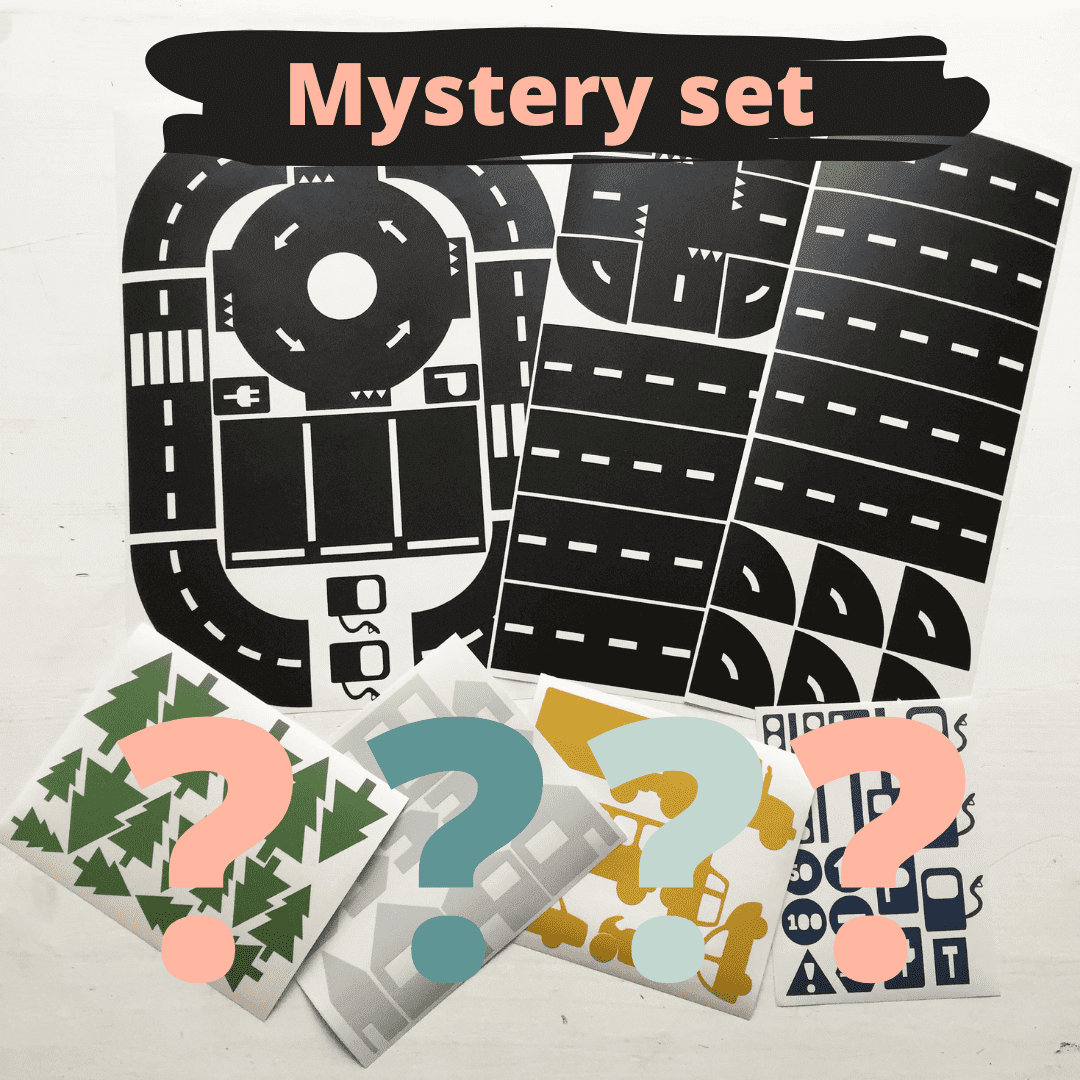muursticker sticky rails vloersticker mystery set
