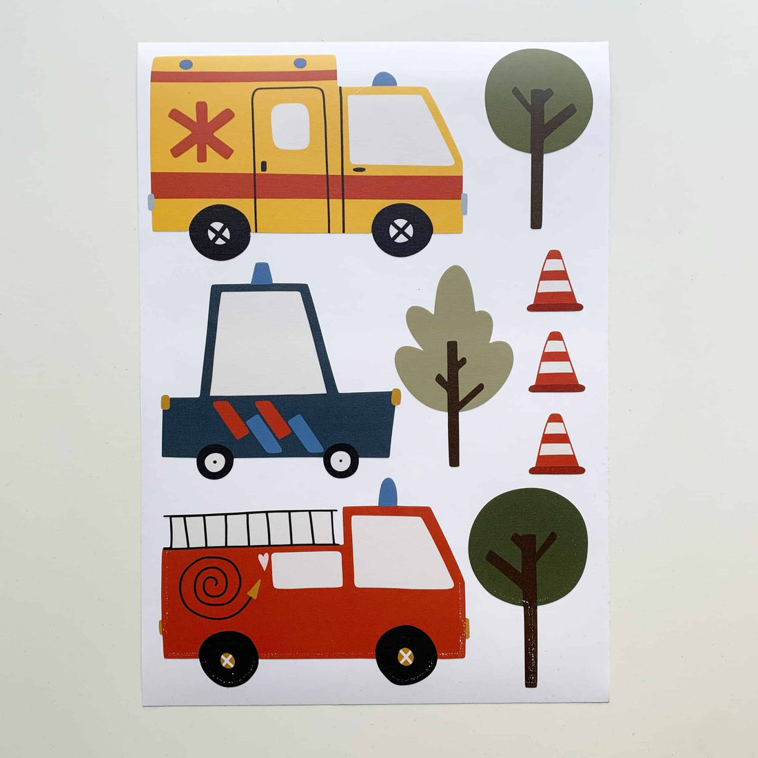 Hulpdiensten muurstickers b-keuze