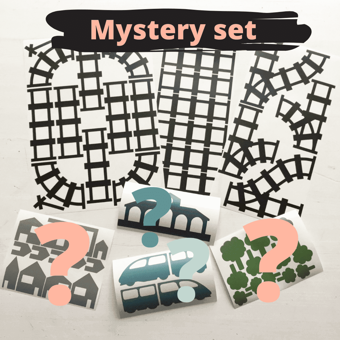 muursticker sticky rails vloersticker mystery set