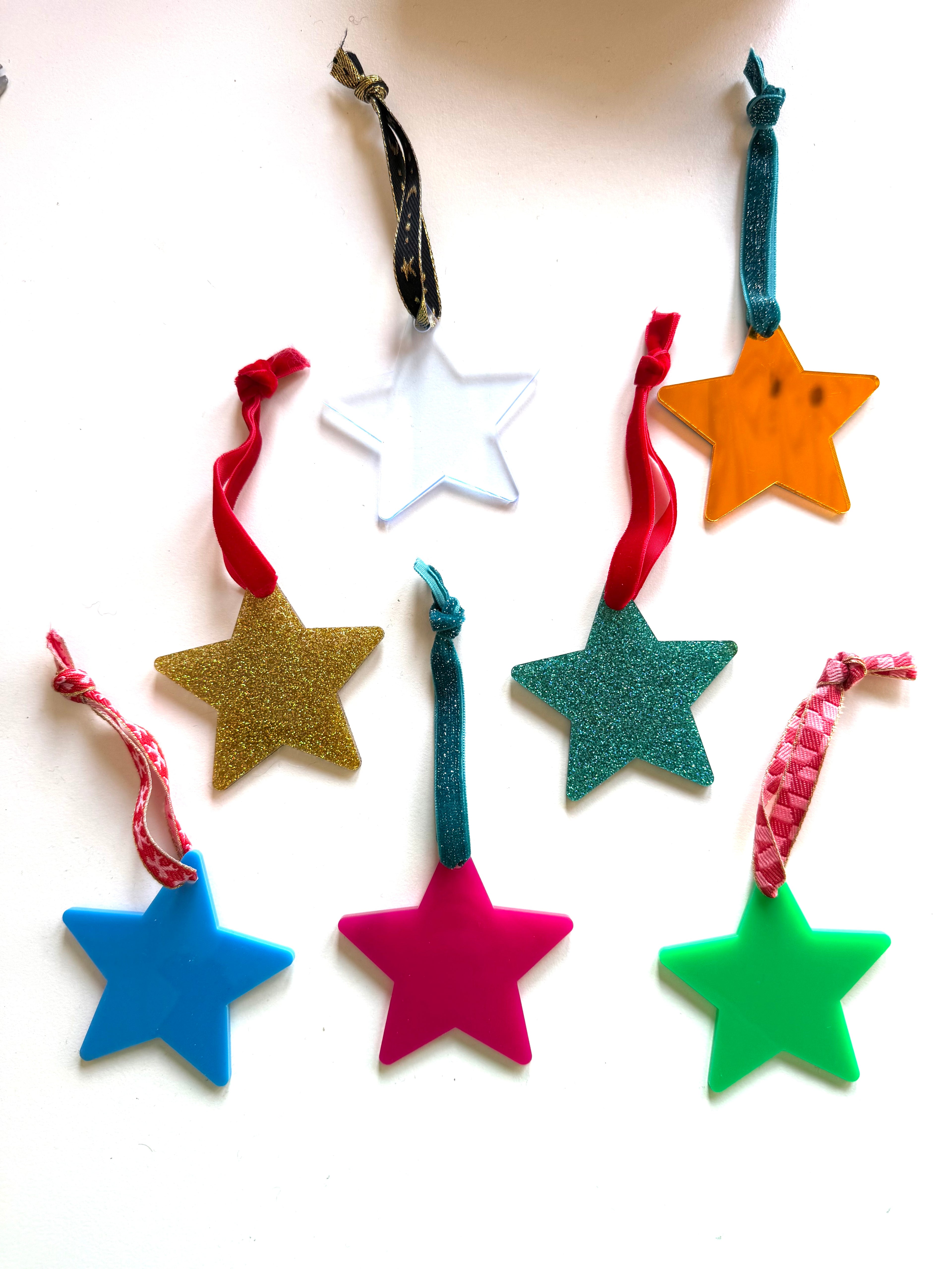 Ster tashanger, kerstboomhanger, paastakhanger acryl