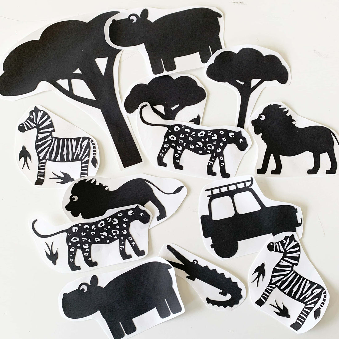 verrassingsset muurstickers safari