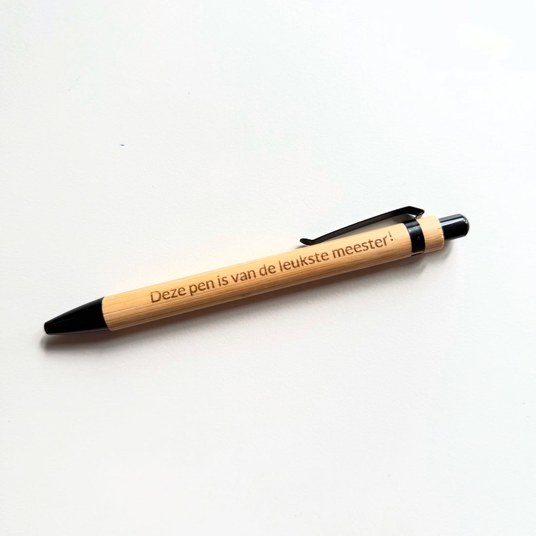 Pen met tekst voor juf of meester