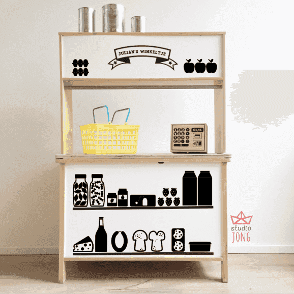 Sticky Shop winkelstickers supermarkt (klein voordeelset)