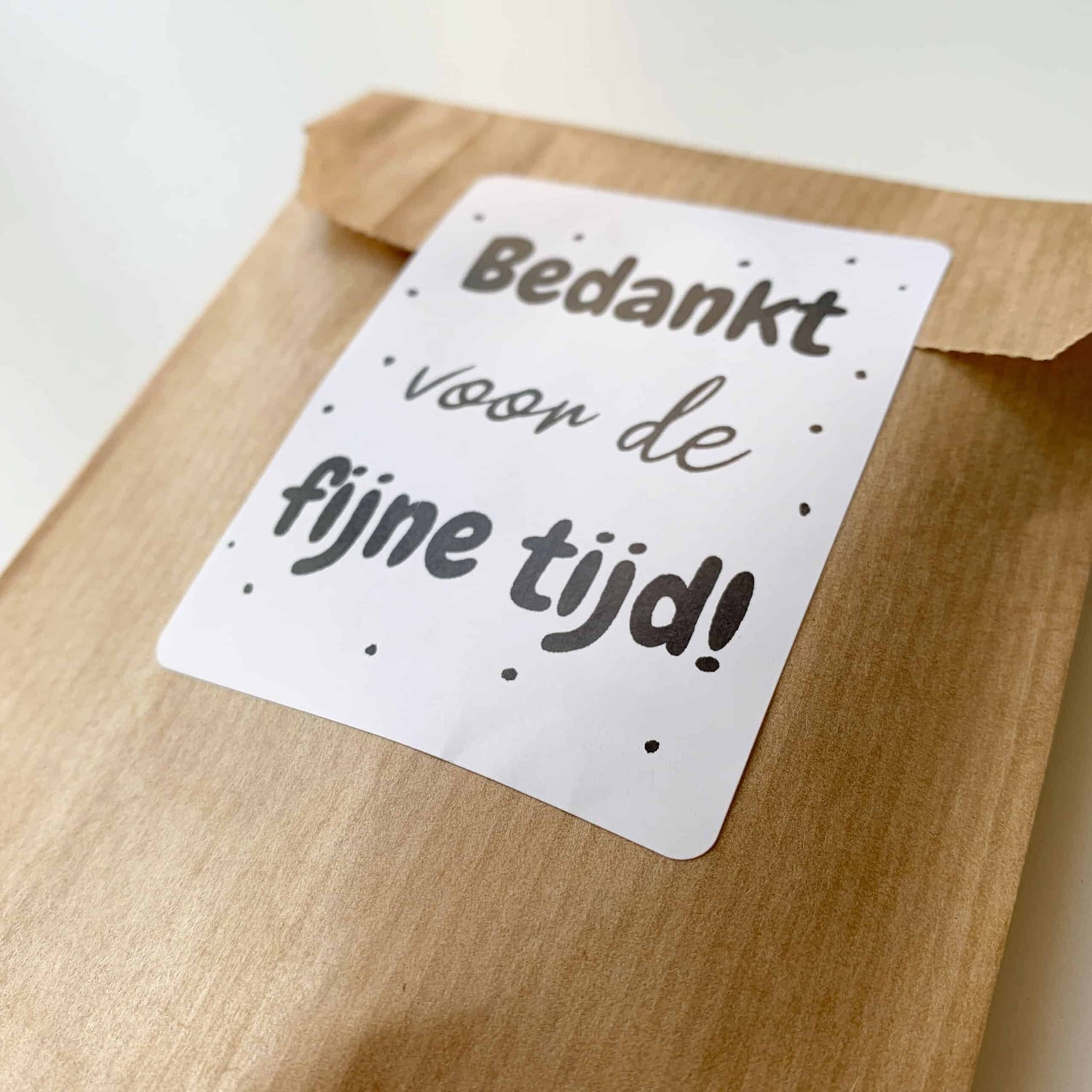 Bedankt voor de fijne tijd stickers set van 10 stuks