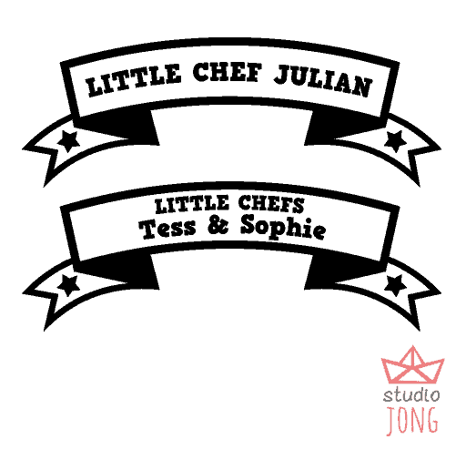 GEPERSONALISEERD Stick & Cook (keukenstickers) chef kok