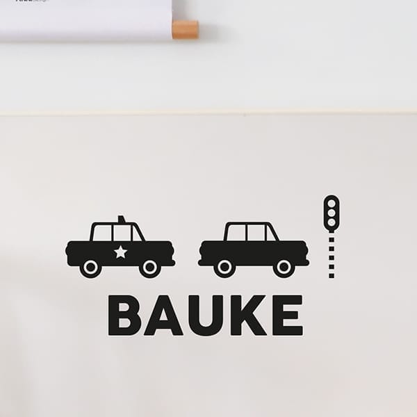 Deursticker auto gepersonaliseerd ANNIdesign (diverse kleuren)