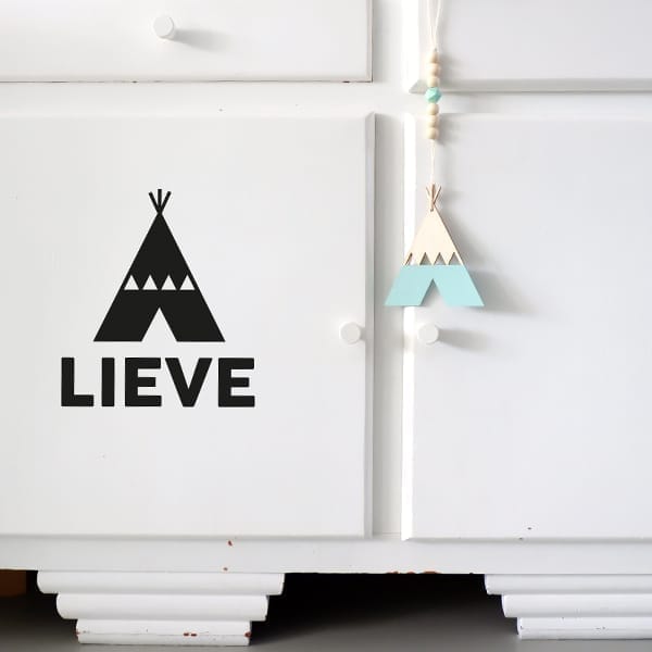 Deursticker tipi gepersonaliseerd ANNIdesign (diverse kleuren)