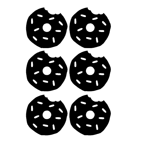 Donut muurstickers