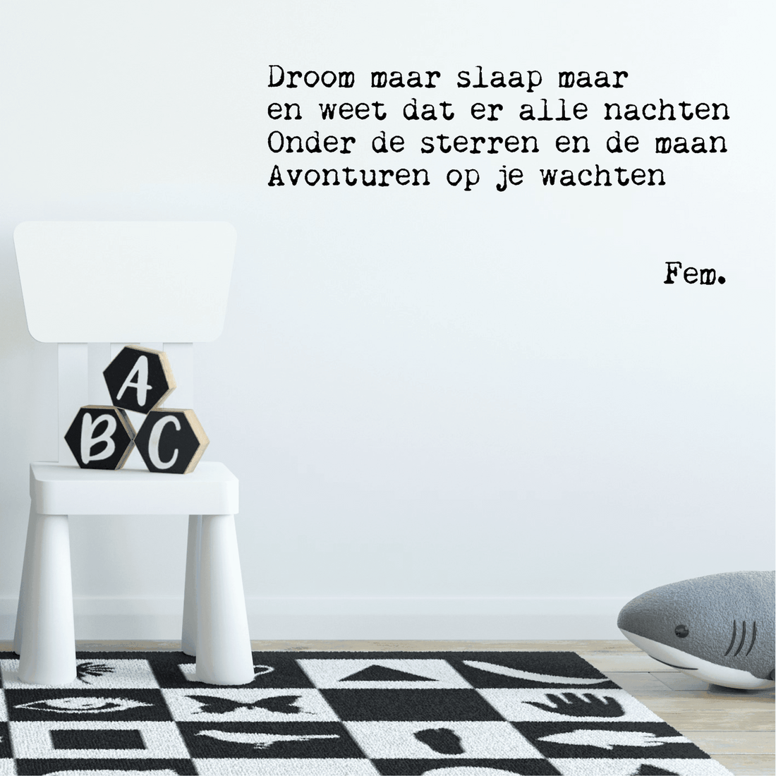 Papierpleziertjes muursticker &