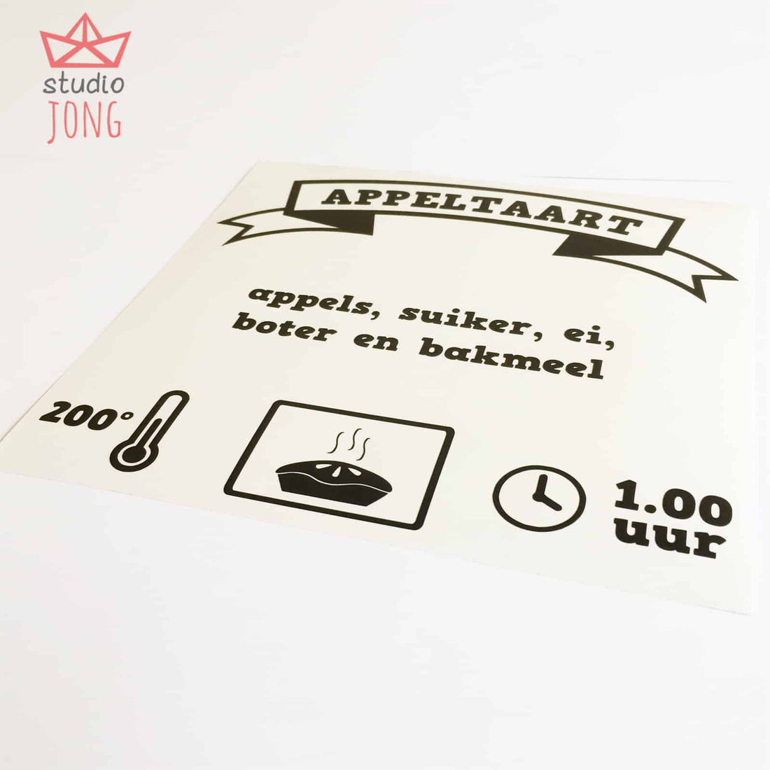 Stick & Cook appeltaart keukenstickers