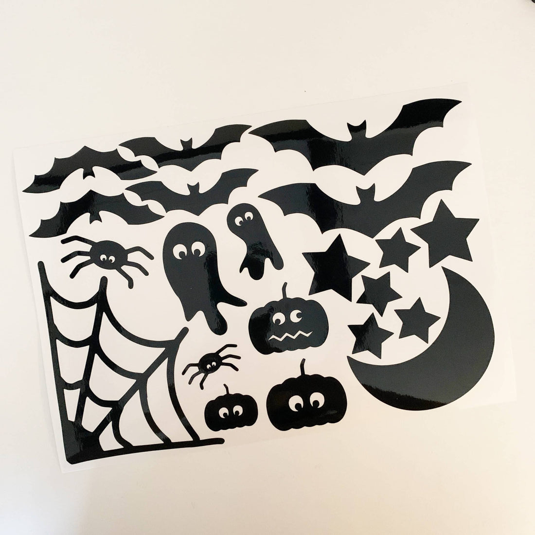Halloween herbruikbare raamstickers