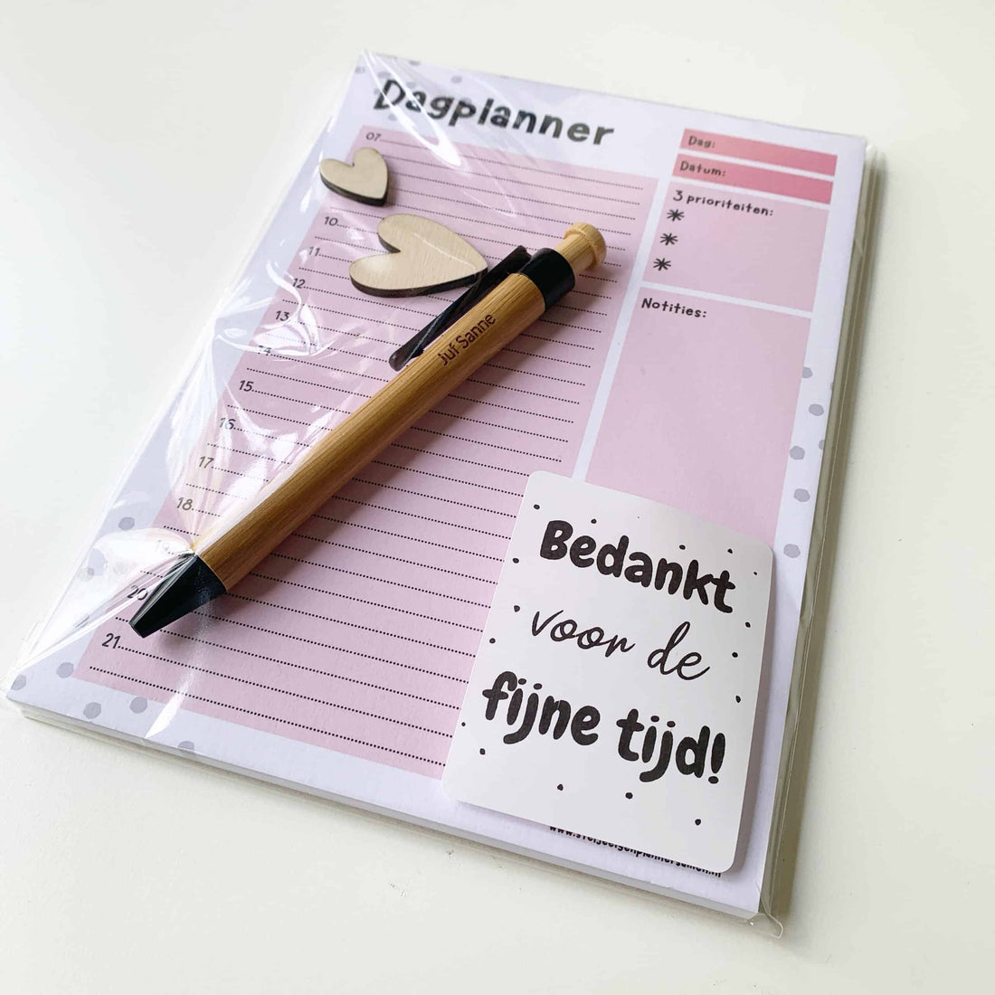 Juffen of meester cadeautje kant en klaar (met dagplanner)