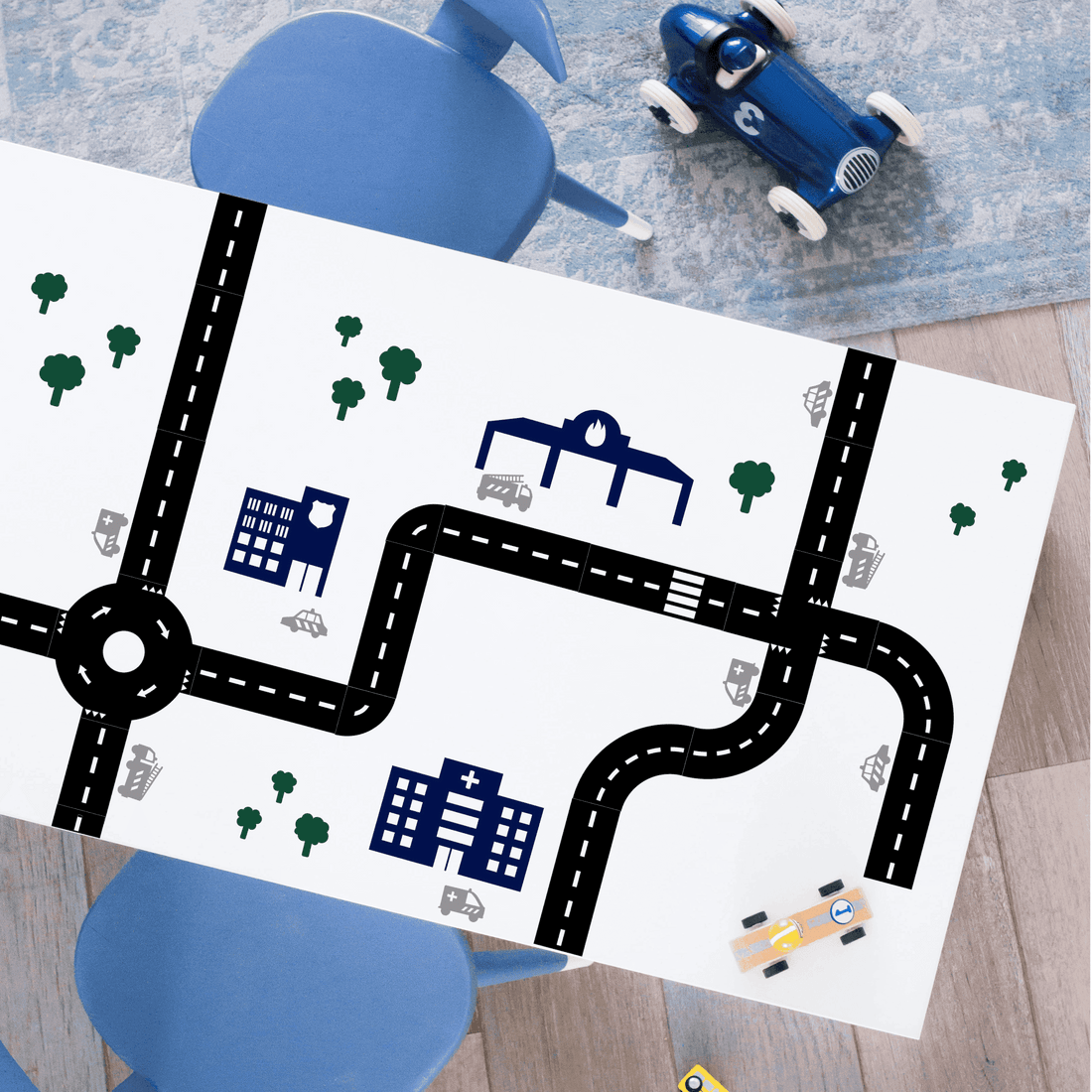 Hulpdiensten Sticky Roads themaset