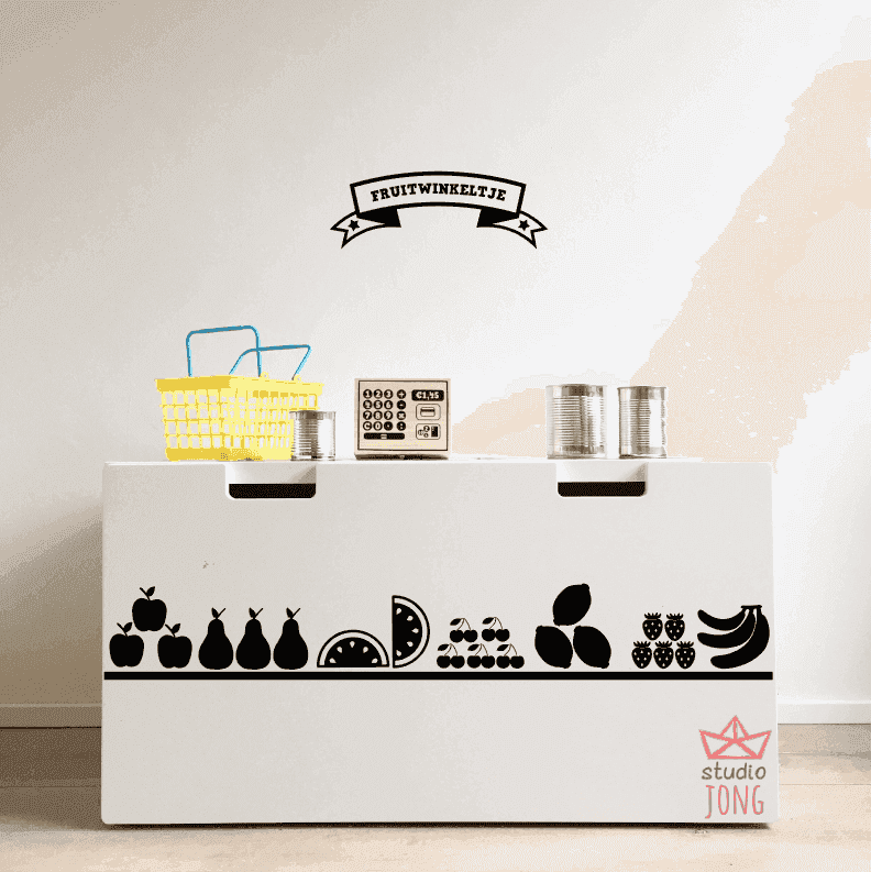 Sticky Shop winkelstickers fruitwinkeltje