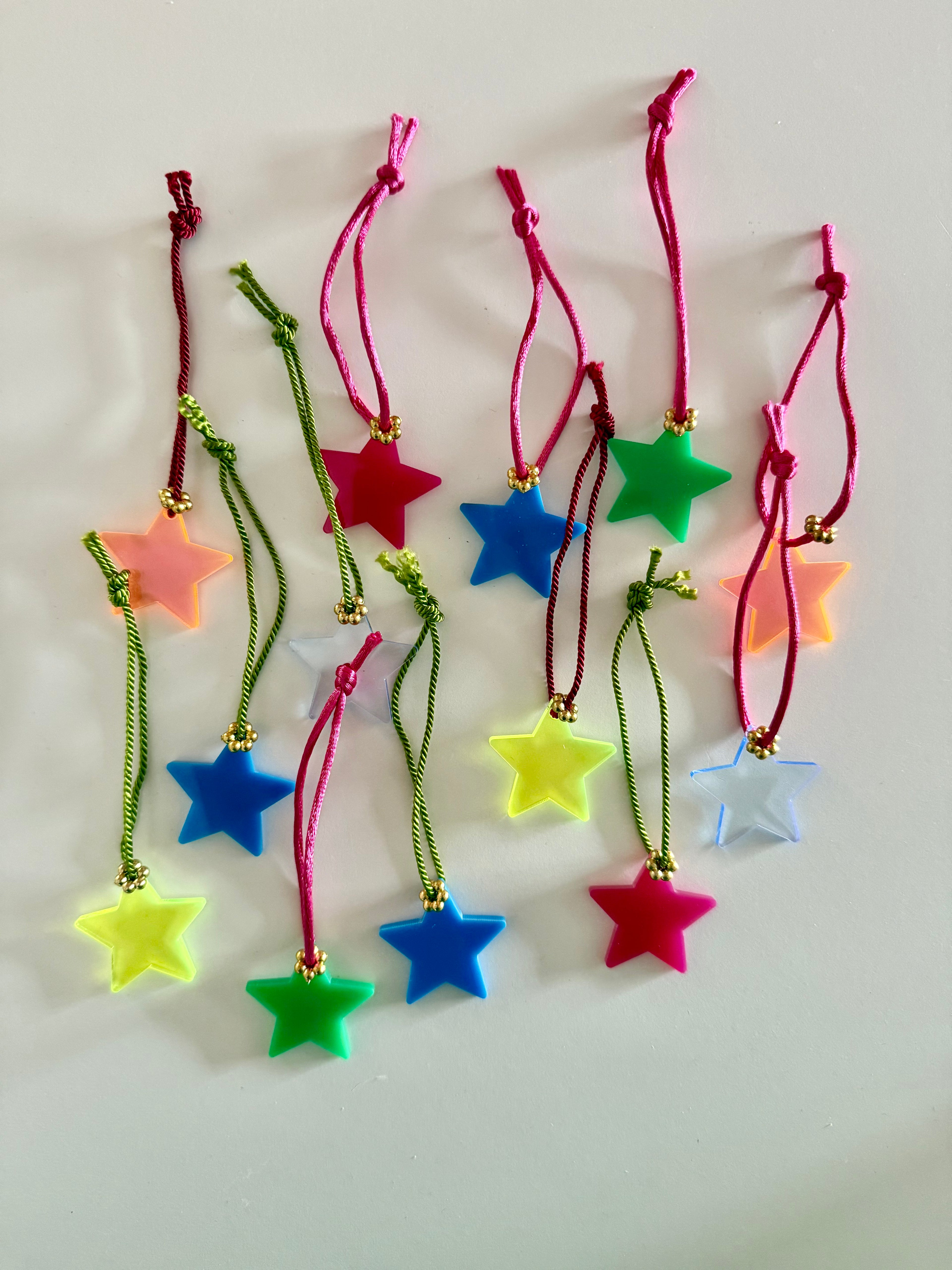 Sterretjes hangers set van 5