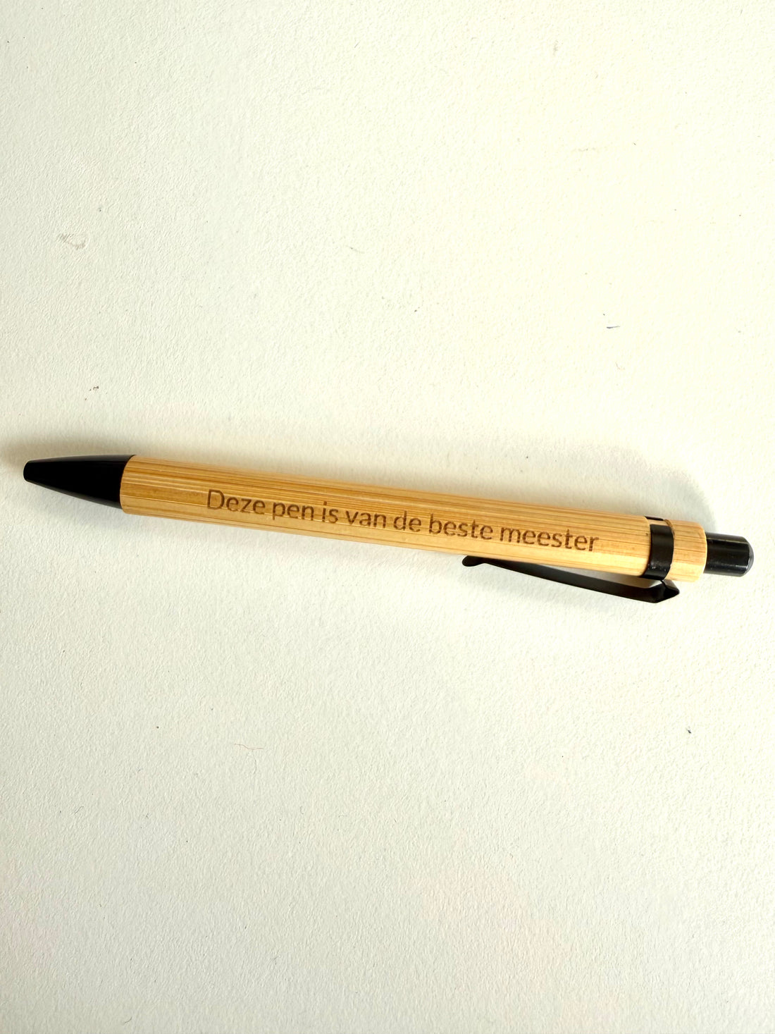 Pen met tekst: deze pen is van de beste meester