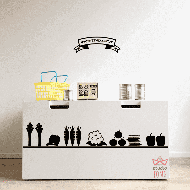 Sticky Shop winkelstickers groentewinkeltje