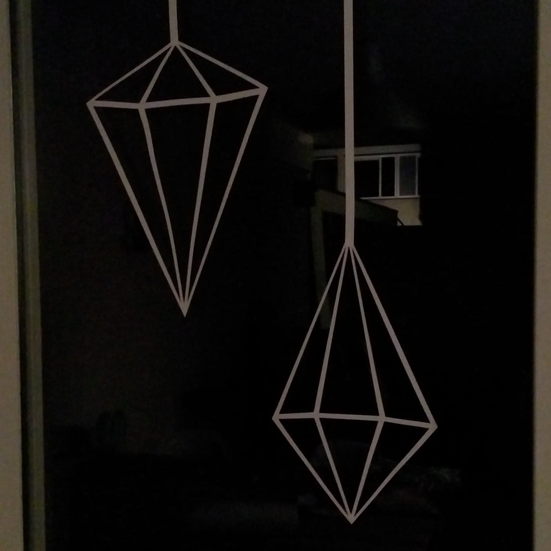 Set himmeli raamstickers ruit en diamant