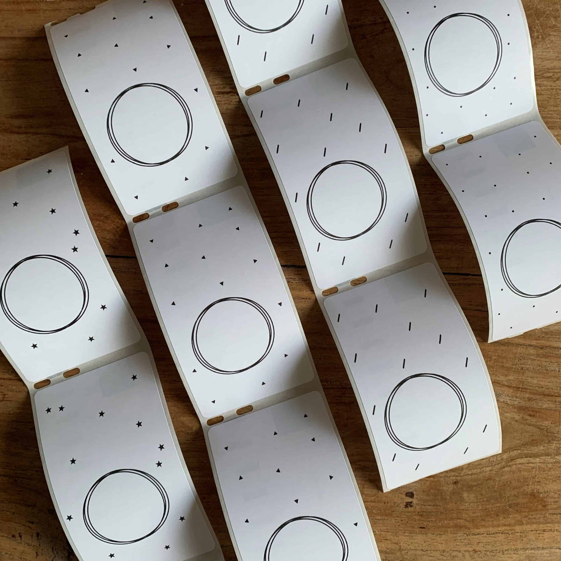 sluitstickers adventskalender zakjes
