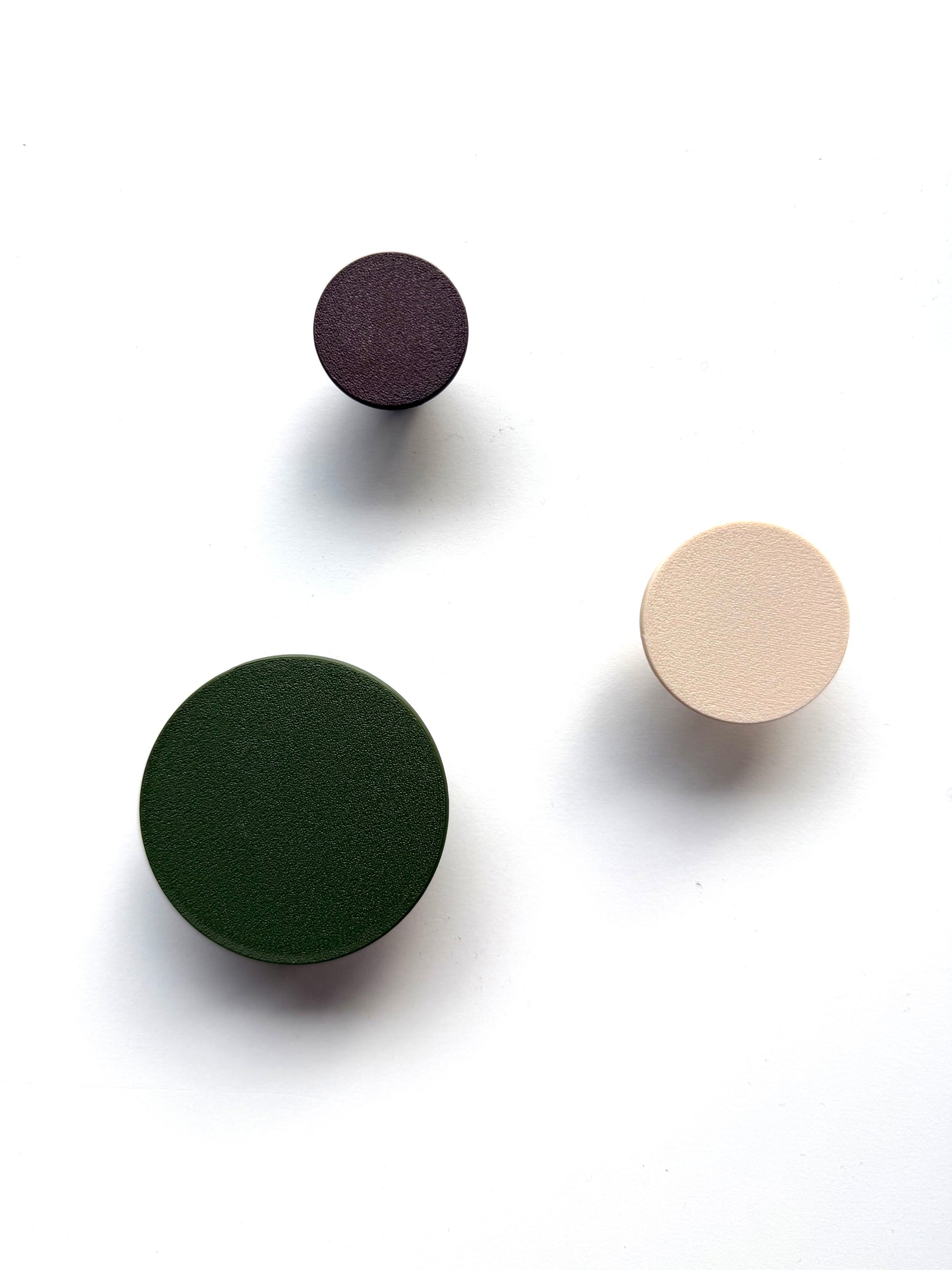 Voordeelset wandknopjes wandhaakjes groen-bruin-beige