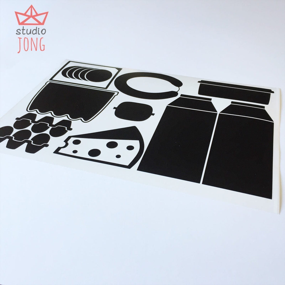 Sticky Shop winkelstickers vlees en zuivelwinkeltje