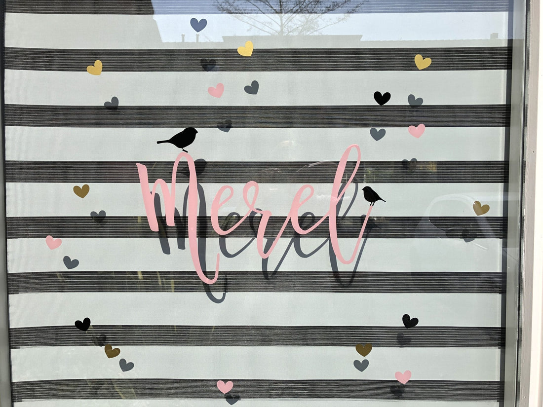 Maatwerk geboortesticker helemaal gepersonaliseerd (diverse kleuren)