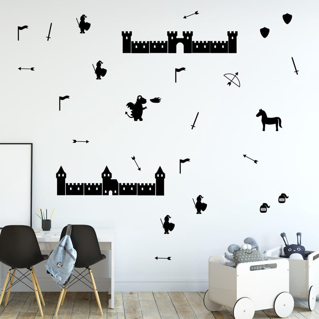 kasteelmuren muurstickers