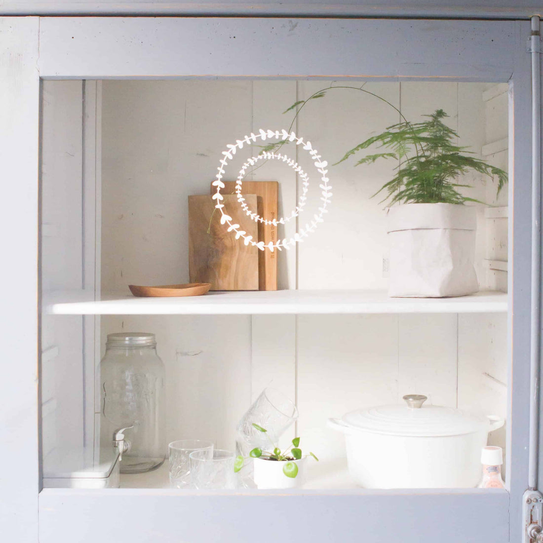 Botanische interieurstickers kransen