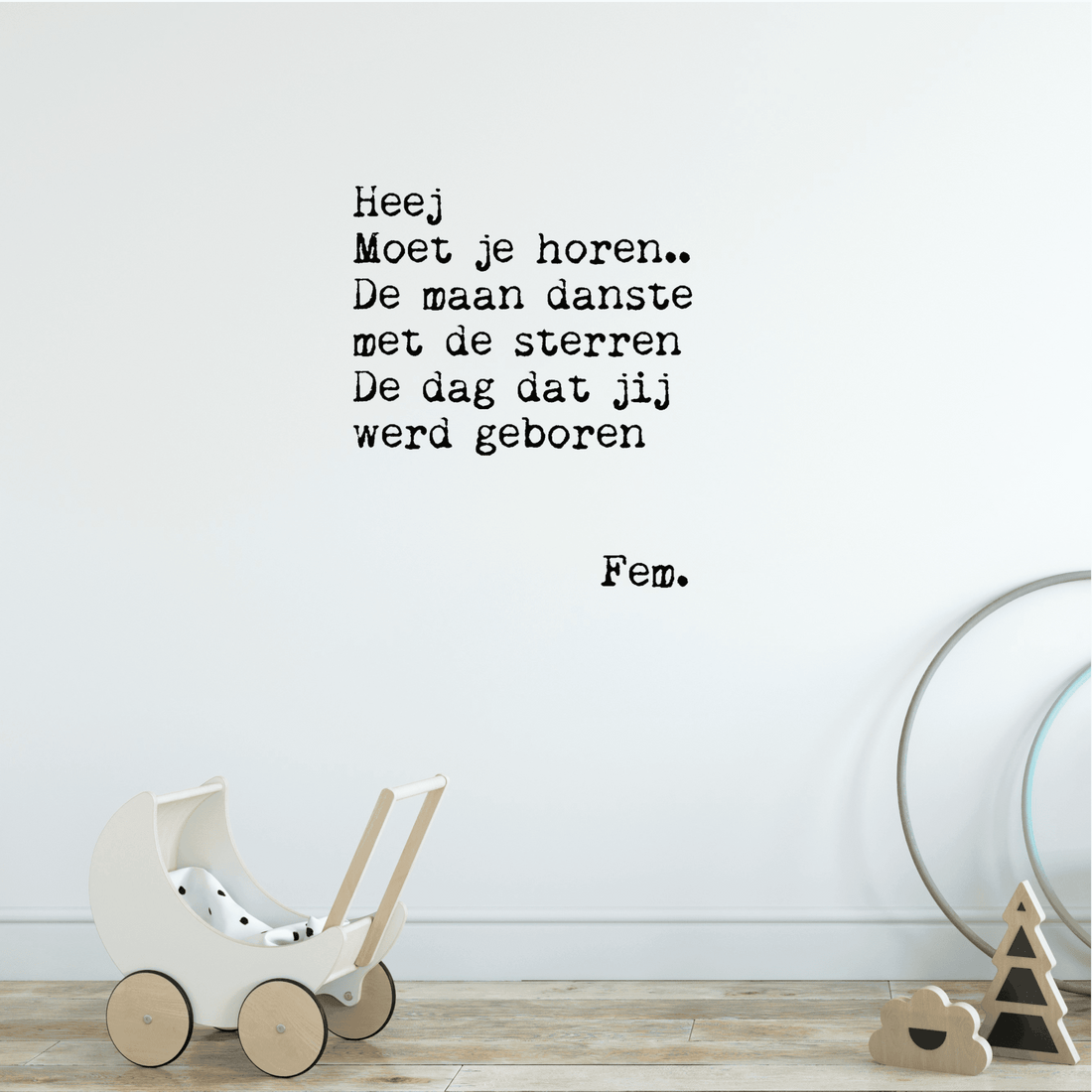 Papierpleziertjes muursticker &