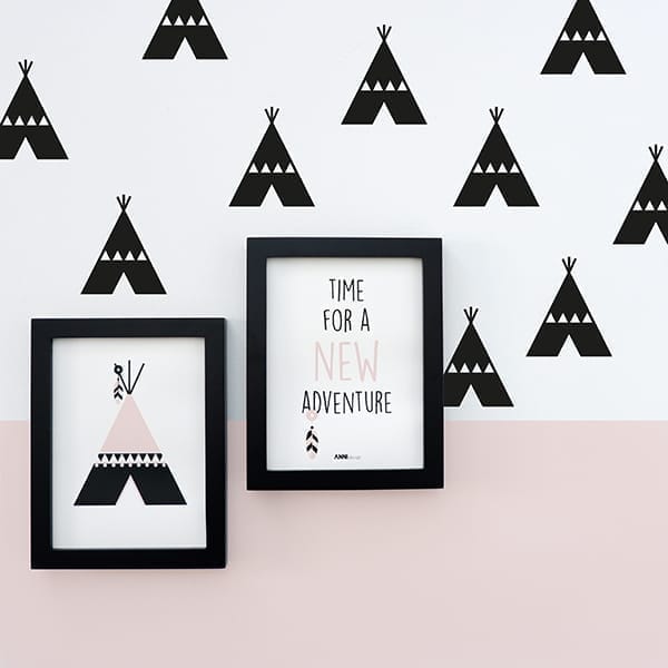 Muurstickers Tipi ANNIdesign (diverse kleuren)