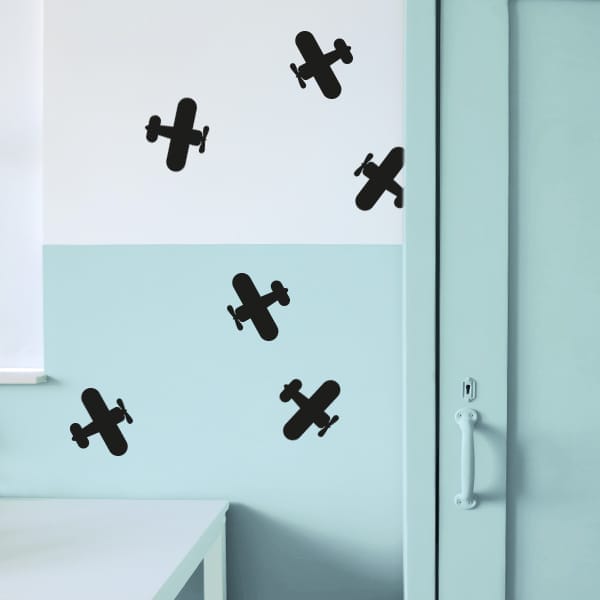 Muurstickers Vliegtuig ANNIdesign (diverse kleuren)