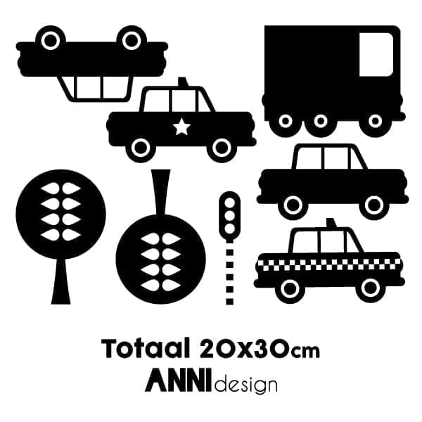 Muurstickers Auto ANNIdesign (diverse kleuren)