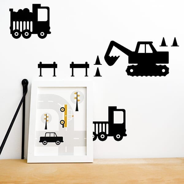 Muurstickers Graafmachine ANNIdesign (diverse kleuren)