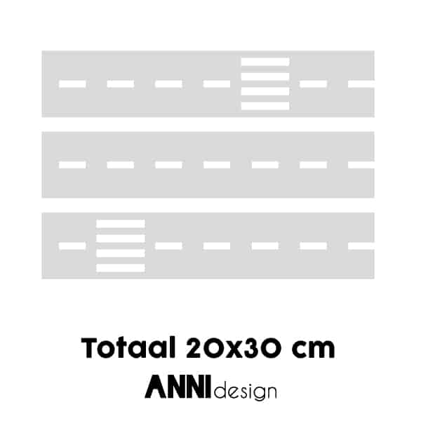 Muursticker wegdelen recht ANNIdesign (diverse kleuren)
