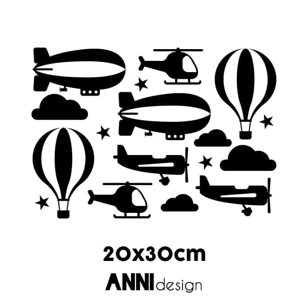 Muurstickers luchtverkeer ANNIdesign