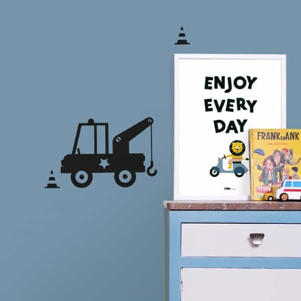 Muurstickers takelwagen ANNIdesign