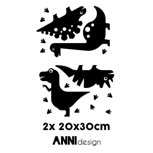 Muurstickerset dinosaurussen ANNIdesign